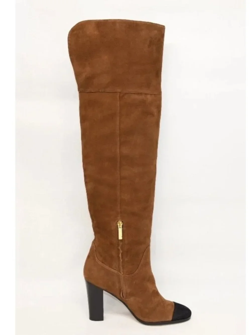 New! VERONICA BEARD Conrad Suede Over-The-Knee Boot Size 8 Brown Suede M DD504A